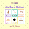 initial sound clip cards phonics learning