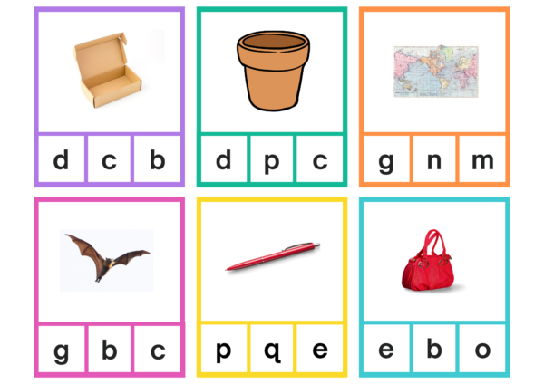 Phonics clip cards